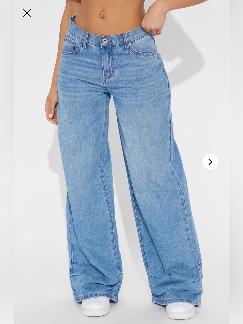 Fashion Nova Time To Move On Tacked Baggy Jeans